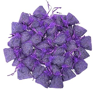 Lavande Sur Terre French Lavender Sachets for Drawers and Closets Fresh Scents, Set of 36, Home Fragrance Sachet for Closets and Drawers, Purple, LV-C-36-1