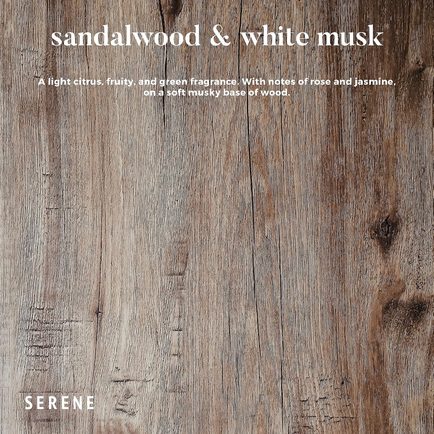 Hidden Label Sandalwood White Musk Scented Candle, 30oz Large 3 Wick Candle for Home, 120H Long Lasting Natural Soy Wax, Strong Scent Throw for Large Rooms, Non-Toxic Stress Relief Gift for Women
