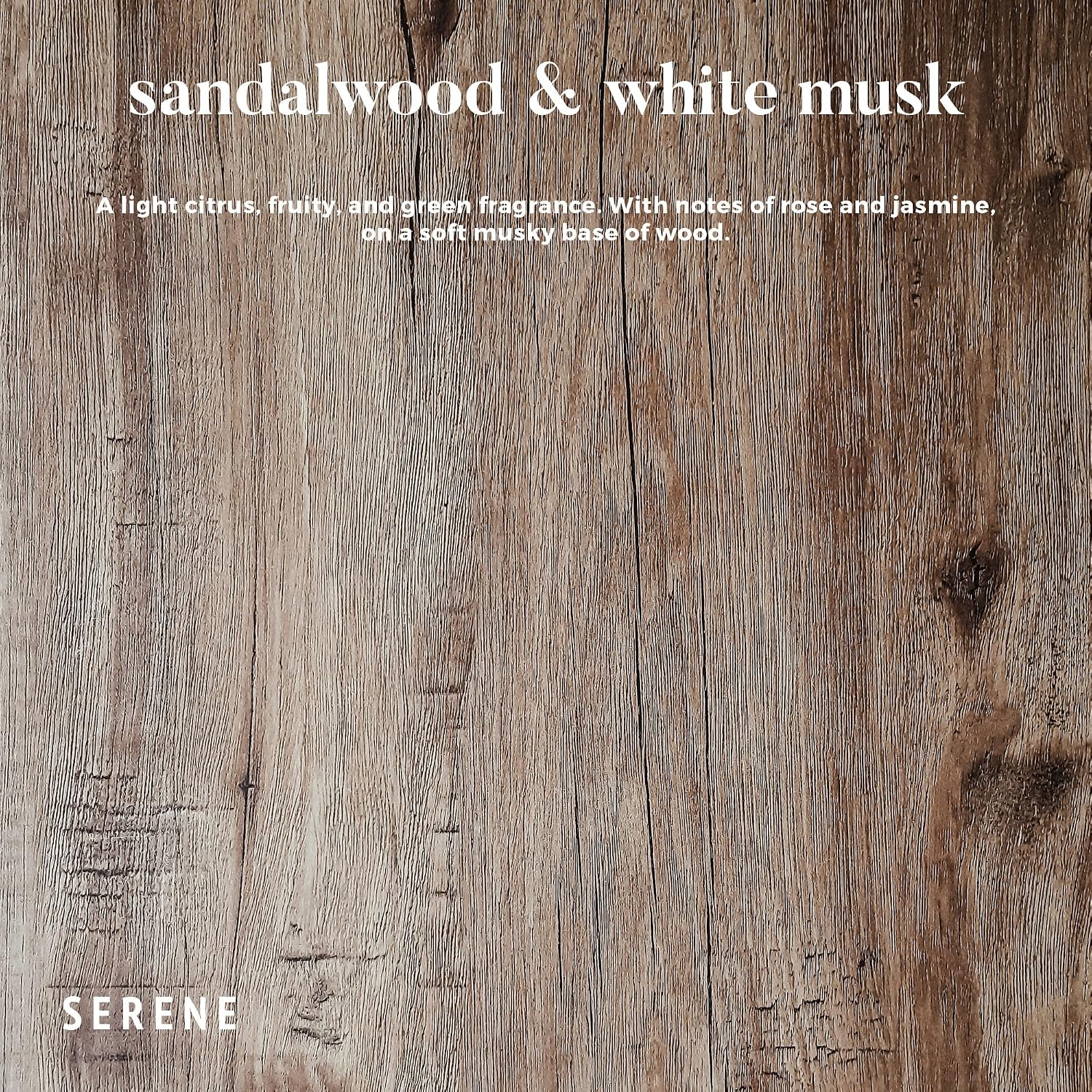 Hidden Label Sandalwood White Musk Scented Candle, 30oz Large 3 Wick Candle for Home, 120H Long Lasting Natural Soy Wax, Strong Scent Throw for Large Rooms, Non-Toxic Stress Relief Gift for Women